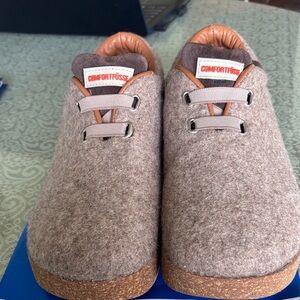 Comfortfusse Brown Wool Clogs